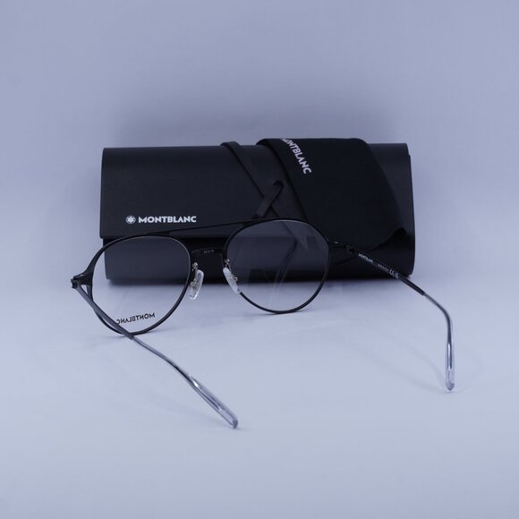 Montblanc MB0195O 001 Aviator Eyeglasses 55mm – Black - Picture 7 of 10